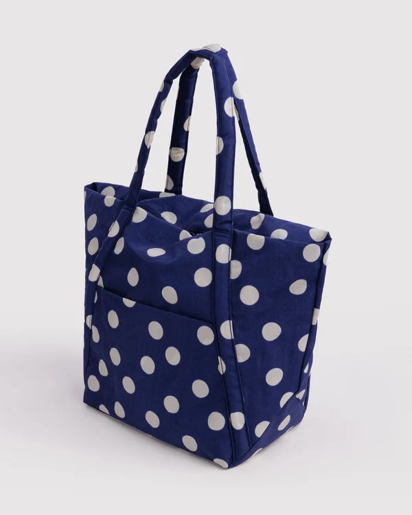 Cloud Bag - Navy And Cream Polka Dot - Size: OS