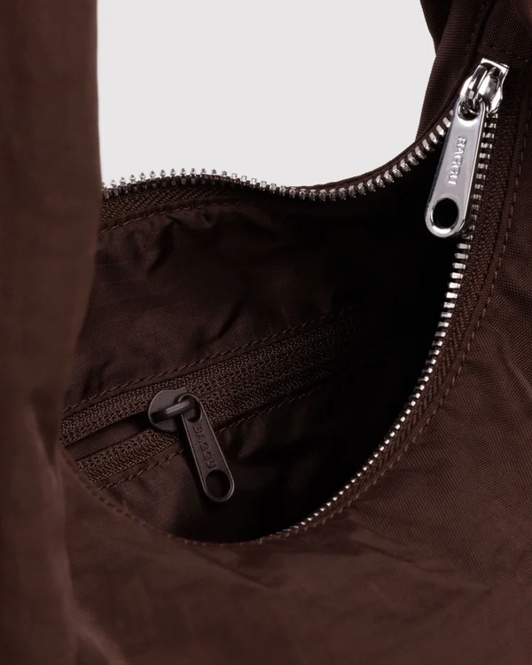 Small Nylon Meringue Bag - Coffee - Size: OS