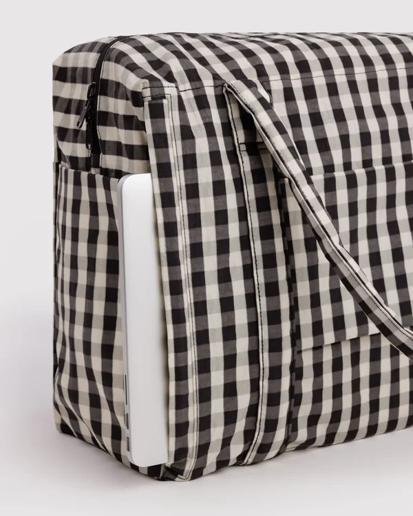 Cloud Carry-On - Black And Cream Gingham