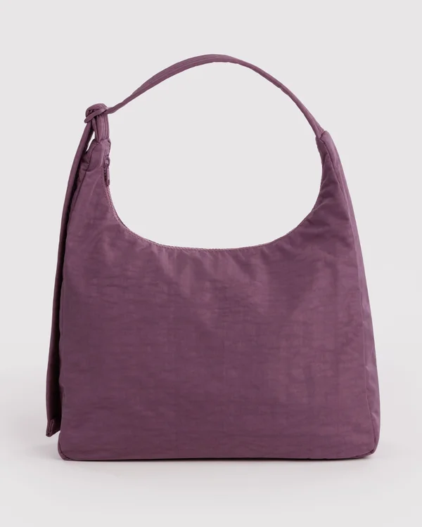Nylon Shoulder Bag - Wild Plum - Size: OS