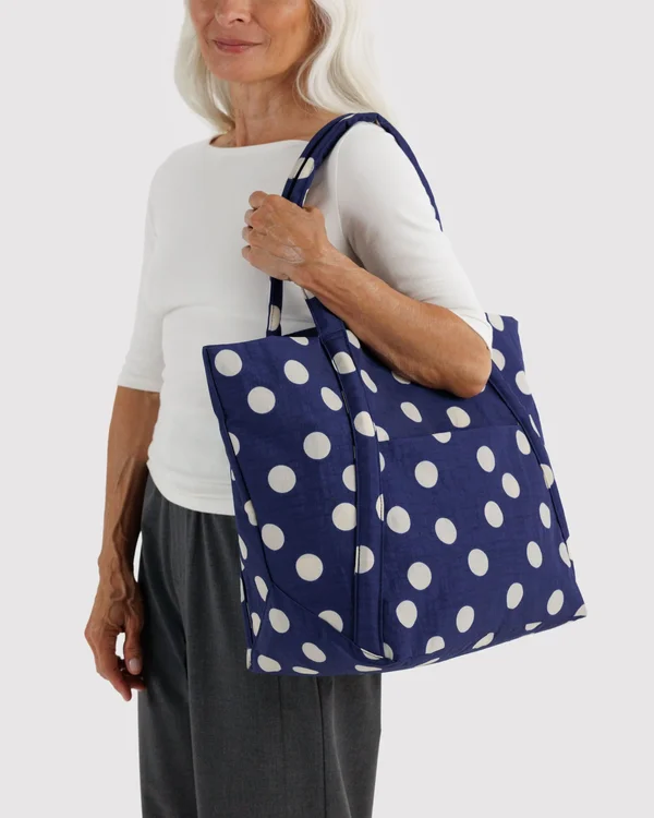 Cloud Bag - Navy And Cream Polka Dot - Size: OS