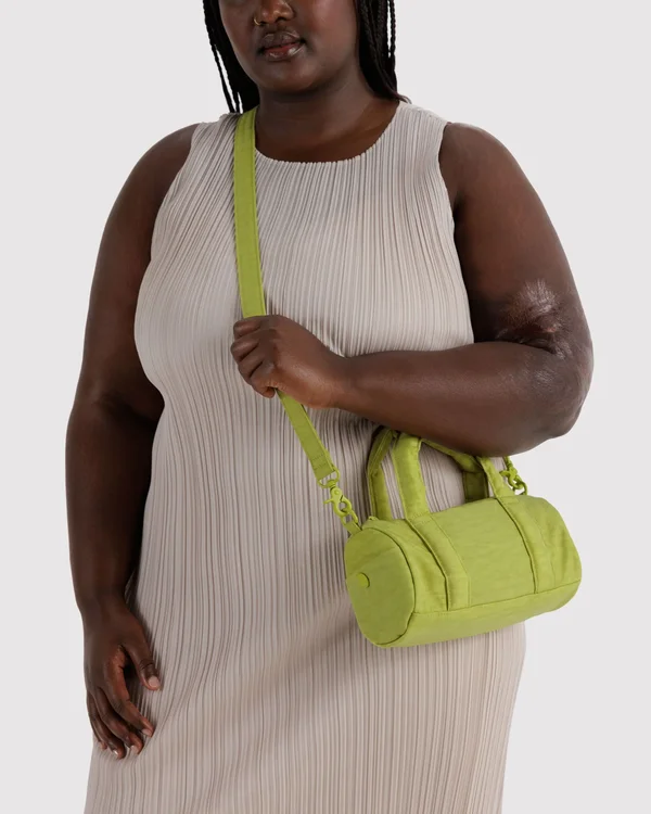 Small Nylon Duffle Bag - Chartreuse - Size: OS
