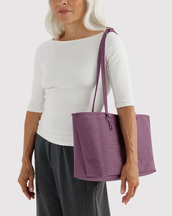 Medium Nylon Reversible Tote - Wild Plum Mix - Material: heavyweight-nylon
