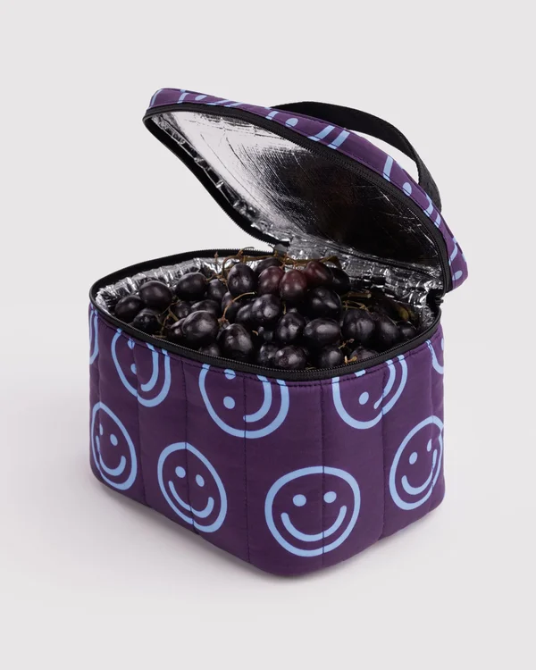Puffy Lunch Bag - Indigo Happy - Size: OS