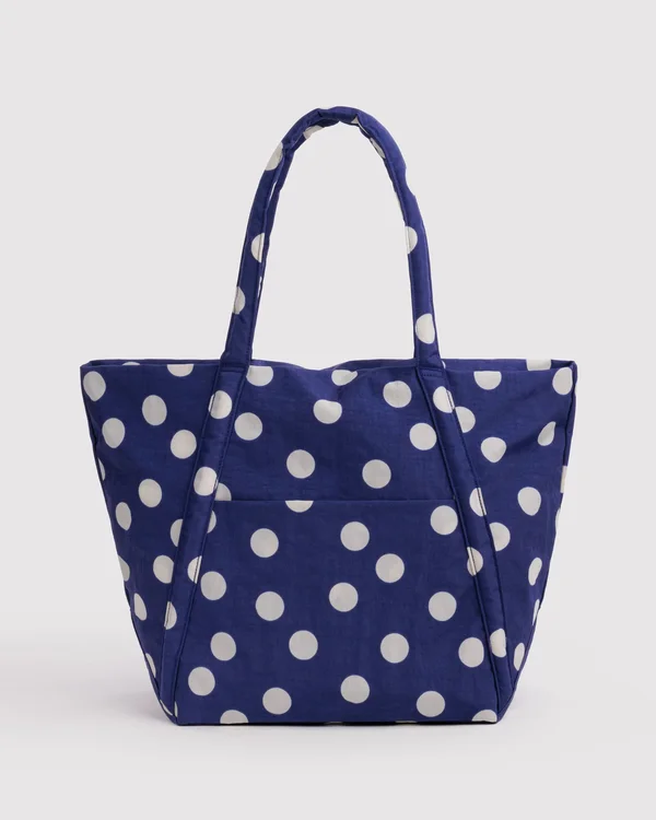 Cloud Bag - Navy And Cream Polka Dot - Size: OS